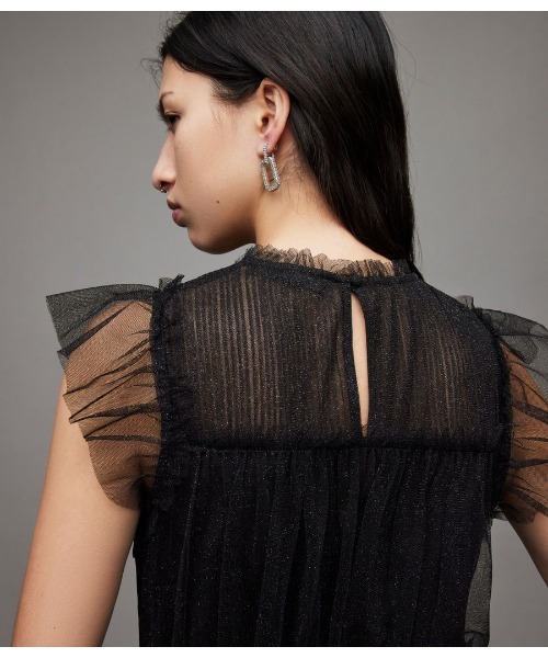 ALLSAINTS（オールセインツ）の「PERRI DRESS | PERRI ドレス・ワンピース（ワンピース・レディース・ブラック系その他/ピンク系その他・8/6/4/2）」の7枚目の写真