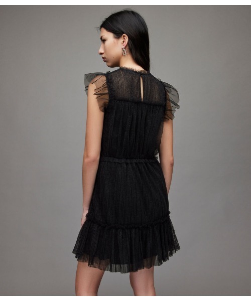 ALLSAINTS（オールセインツ）の「PERRI DRESS | PERRI ドレス・ワンピース（ワンピース・レディース・ブラック系その他/ピンク系その他・8/6/4/2）」の6枚目の写真