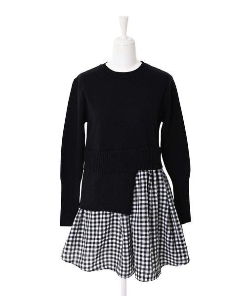 Narcissus（ナルシス）の「【Narcissus】レイヤードチェックニット（ニット/セーター・レディース・その他1・FREE）」の6枚目の写真