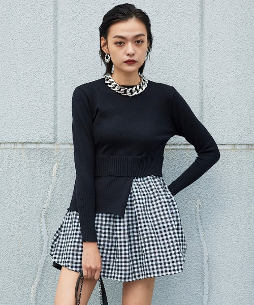 Narcissus（ナルシス）の「【Narcissus】レイヤードチェックニット（ニット/セーター・レディース・その他1・FREE）」の14枚目の写真