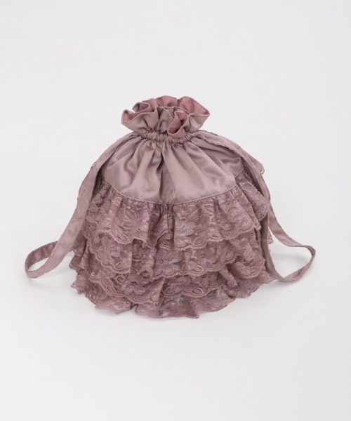 axes femme（アクシーズファム）の「サテンアドーラブルバッグ（ハンドバッグ・レディース・ピンク・FREE）」の2枚目の写真