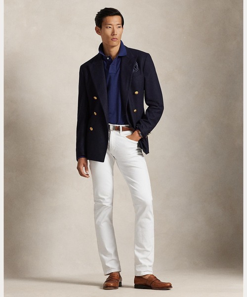 POLO RALPH LAUREN(ポロ ラルフ ローレン)の「カスタム スリム フィット メッシュ ポロシャツ(ポロシャツ・メンズ・ブルー・S/M/XL/XS/XXL/L)」の4枚目の写真