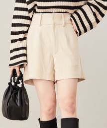【新色追加】ハイウエストスエードショートパンツ