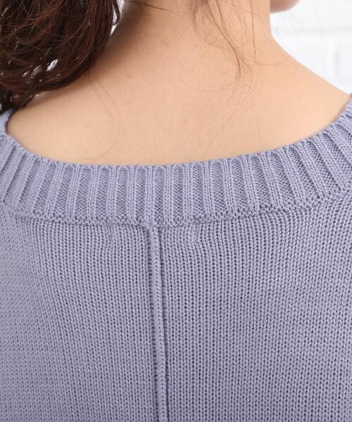 SHOO・LA・RUE（シューラルー）の「◆配色ステッチニットプルオーバー（ニット/セーター・レディース・ブラック系4/チョコ/ベージュ系その他7/ブルー系4・00）」の14枚目の写真