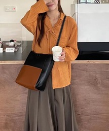 コンビスクエアショルダーバッグ