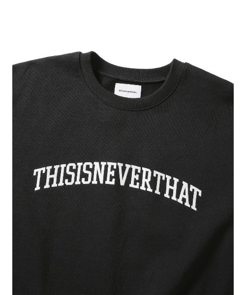 thisisneverthat ロゴスウェット ブラック thisisneverthat スウェットトレーナー ブラック - メルカリ