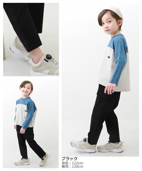 devirock（デビロック）の「ウルトラストレッチ ツイル カーゴパンツ（カーゴパンツ・キッズ・ブラック/ベージュ/カーキ・140cm/150cm/160cm/110cm/100cm/120cm/130cm）」の6枚目の写真