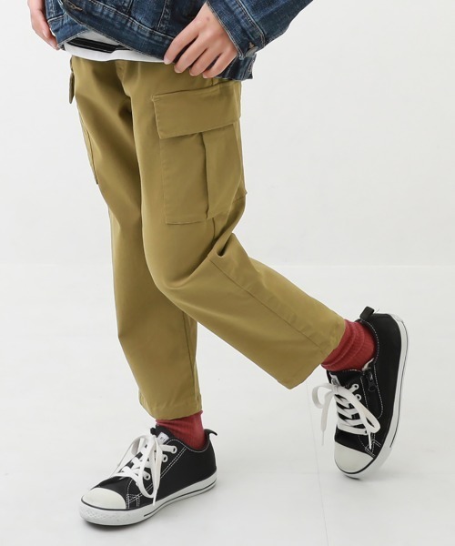 devirock（デビロック）の「ウルトラストレッチ ツイル カーゴパンツ（カーゴパンツ・キッズ・ブラック/ベージュ/カーキ・140cm/150cm/160cm/110cm/100cm/120cm/130cm）」の5枚目の写真