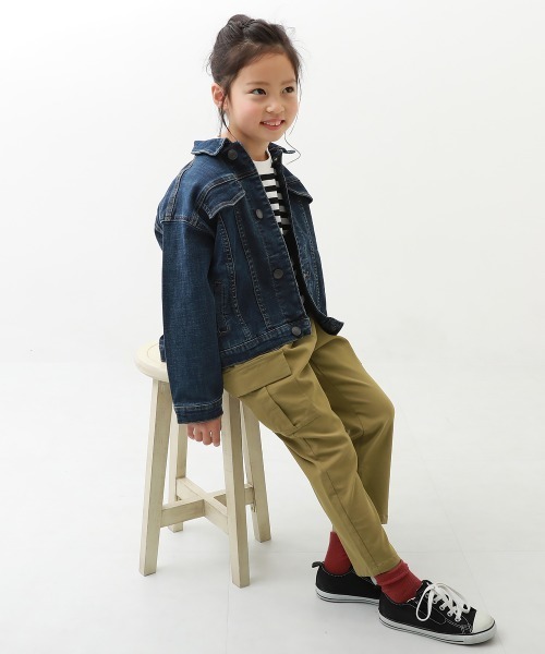 devirock（デビロック）の「ウルトラストレッチ ツイル カーゴパンツ（カーゴパンツ・キッズ・ブラック/ベージュ/カーキ・140cm/150cm/160cm/110cm/100cm/120cm/130cm）」の17枚目の写真