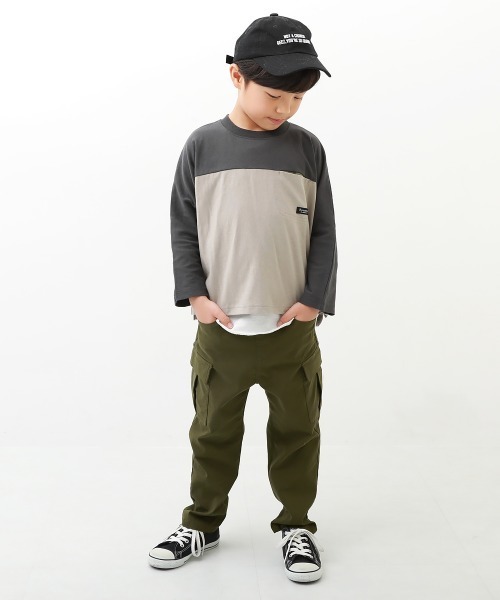 devirock（デビロック）の「ウルトラストレッチ ツイル カーゴパンツ（カーゴパンツ・キッズ・ブラック/ベージュ/カーキ・140cm/150cm/160cm/110cm/100cm/120cm/130cm）」の18枚目の写真