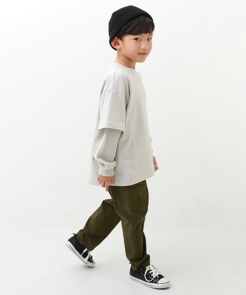 devirock（デビロック）の「ウルトラストレッチ ツイル カーゴパンツ（カーゴパンツ・キッズ・ブラック/ベージュ/カーキ・140cm/150cm/160cm/110cm/100cm/120cm/130cm）」の19枚目の写真