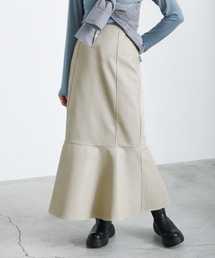 select MOCA（セレクトモカ）の「2022 SS フェイクレザーマーメイドスカート（スカート・レディース）」