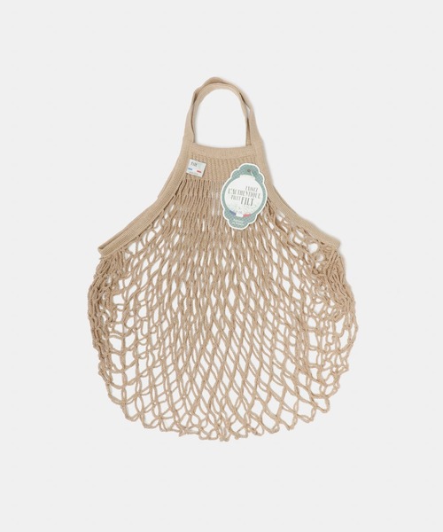 SENSE OF PLACE by URBAN RESEARCH（センスオブプレイスバイアーバンリサーチ）の「BLOMSTER　FILT ネットバッグ M（エコバッグ/サブバッグ・レディース・ベージュ/アイボリー/ライトグレー・ONE）」の3枚目の写真
