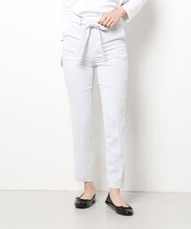 m.f.editorial | ＊エムエフエディトリアルレディース/m.f.editorial:Women ダブルクロス セットアップ テーパードパンツ ライトグレー（セットアップアイテムございます）(スーツパンツ)