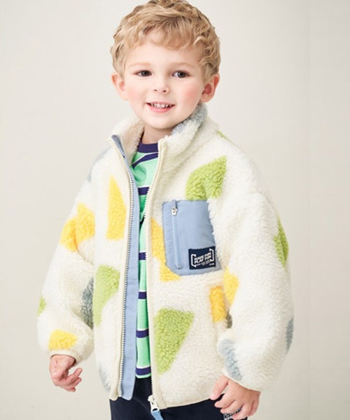 JELISPOON（ジェリスプーン）の「キッズ パステルモコモコボアブルゾン（ブルゾン・キッズ・アイボリー・110cm/100cm/120cm/130cm/140cm/150cm）」の9枚目の写真