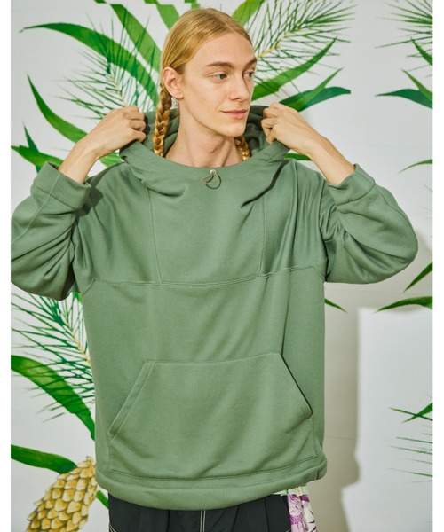 And A（アンドエー）の「AlexanderLeeChang アレキサンダーリーチャン / QUICK DRY HOODIE 22 クイックドライ フーディー オーバーサイズパーカー / AC012202（パーカー・メンズ・ネイビー/カーキ/オレンジ・3/2）」の2枚目の写真