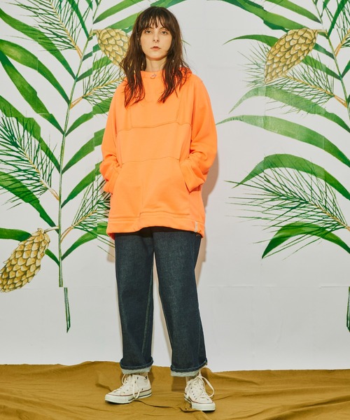 And A（アンドエー）の「AlexanderLeeChang アレキサンダーリーチャン / QUICK DRY HOODIE 22 クイックドライ フーディー オーバーサイズパーカー / AC012202（パーカー・メンズ・ネイビー/カーキ/オレンジ・3/2）」の6枚目の写真