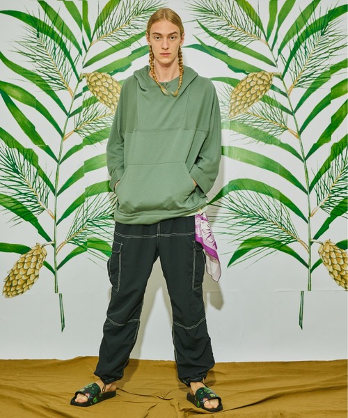 And A（アンドエー）の「AlexanderLeeChang アレキサンダーリーチャン / QUICK DRY HOODIE 22 クイックドライ フーディー オーバーサイズパーカー / AC012202（パーカー・メンズ・ネイビー/カーキ/オレンジ・3/2）」の8枚目の写真