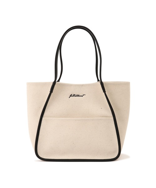 JILL STUART(ジルスチュアート)の「◆パイピングトートバッグ(トートバッグ・レディース・ブラウン/ホワイト・フリ-)」の3枚目の写真