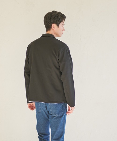 Blue Standard (ブルースタンダード)の「【BLUE STANDARD/ブルースタンダード】カットテーラードジャケット ジャケット専用Tシャツ 2点セット(テーラードジャケット・メンズ・チャコールグレー/ブラック/ネイビー・X-LARGE/MEDIUM/LARGE)」の8枚目の写真