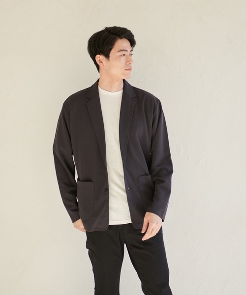 Blue Standard (ブルースタンダード)の「【BLUE STANDARD/ブルースタンダード】カットテーラードジャケット ジャケット専用Tシャツ 2点セット(テーラードジャケット・メンズ・チャコールグレー/ブラック/ネイビー・X-LARGE/MEDIUM/LARGE)」の18枚目の写真