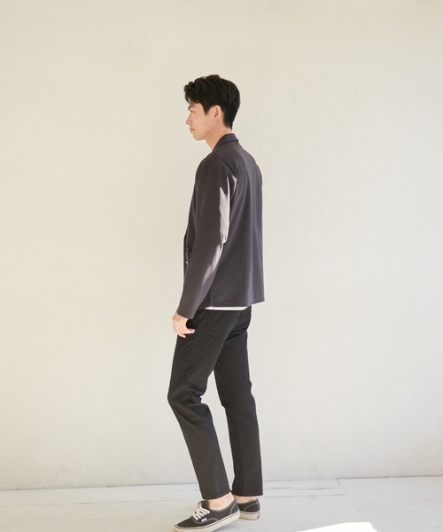 Blue Standard (ブルースタンダード)の「【BLUE STANDARD/ブルースタンダード】カットテーラードジャケット ジャケット専用Tシャツ 2点セット(テーラードジャケット・メンズ・チャコールグレー/ブラック/ネイビー・X-LARGE/MEDIUM/LARGE)」の15枚目の写真