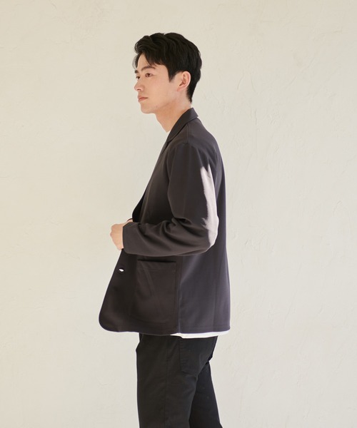 Blue Standard (ブルースタンダード)の「【BLUE STANDARD/ブルースタンダード】カットテーラードジャケット ジャケット専用Tシャツ 2点セット(テーラードジャケット・メンズ・チャコールグレー/ブラック/ネイビー・X-LARGE/MEDIUM/LARGE)」の19枚目の写真