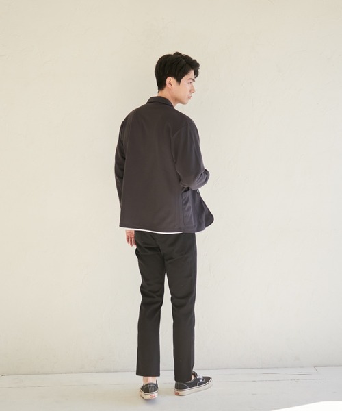 Blue Standard (ブルースタンダード)の「【BLUE STANDARD/ブルースタンダード】カットテーラードジャケット ジャケット専用Tシャツ 2点セット(テーラードジャケット・メンズ・チャコールグレー/ブラック/ネイビー・X-LARGE/MEDIUM/LARGE)」の17枚目の写真
