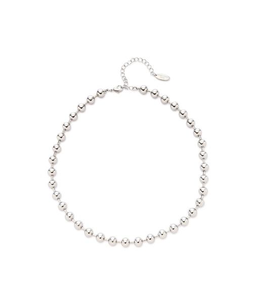 NATURAL BEAUTY BASIC（ナチュラルビューティーベーシック）の「チェンキーボールチェーンショートネックッレス（ネックレス・レディース・シルバー/ゴールド・ﾌﾘ-）」の6枚目の写真