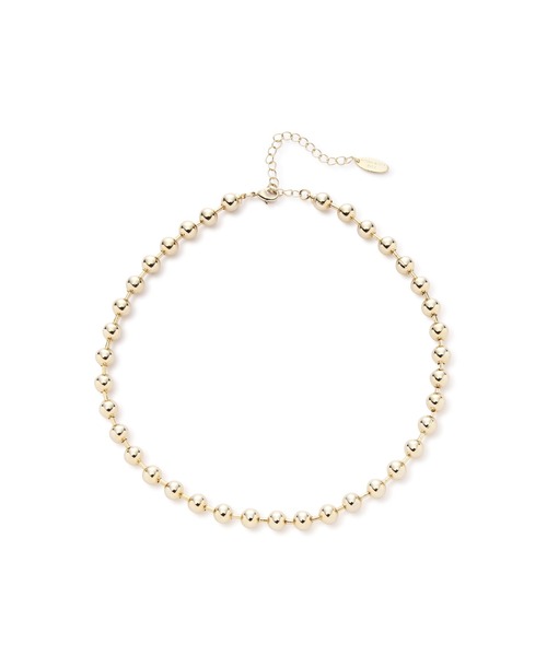 NATURAL BEAUTY BASIC（ナチュラルビューティーベーシック）の「チェンキーボールチェーンショートネックッレス（ネックレス・レディース・シルバー/ゴールド・ﾌﾘ-）」の7枚目の写真