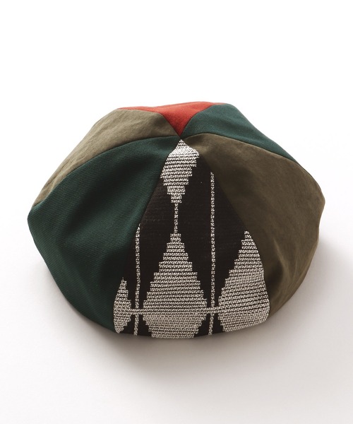 チャイハネ（チャイハネ）の「【チャイハネ】タビノベレー（ハンチング/ベレー帽・レディース・ブラック/ホワイト/カーキ・FREE）」の3枚目の写真