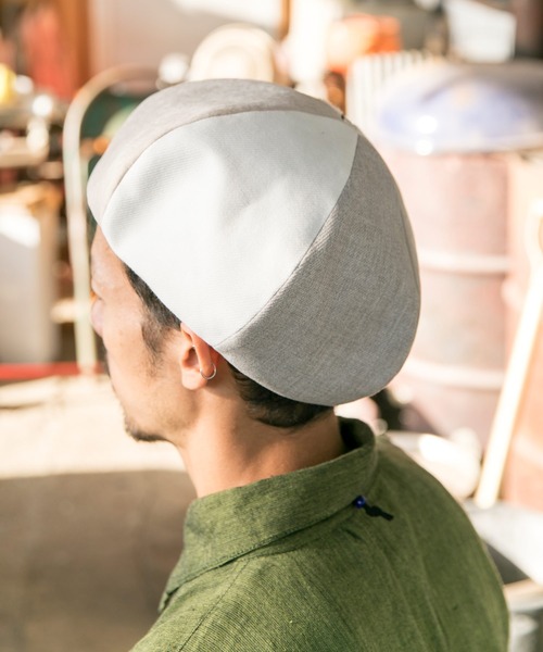 チャイハネ（チャイハネ）の「【チャイハネ】タビノベレー（ハンチング/ベレー帽・レディース・ブラック/ホワイト/カーキ・FREE）」の8枚目の写真