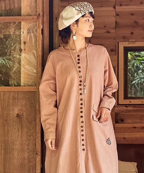 チャイハネ（チャイハネ）の「【チャイハネ】タビノベレー（ハンチング/ベレー帽・レディース・ブラック/ホワイト/カーキ・FREE）」の9枚目の写真