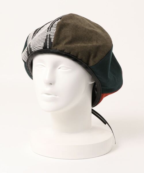 チャイハネ（チャイハネ）の「【チャイハネ】タビノベレー（ハンチング/ベレー帽・レディース・ブラック/ホワイト/カーキ・FREE）」の12枚目の写真