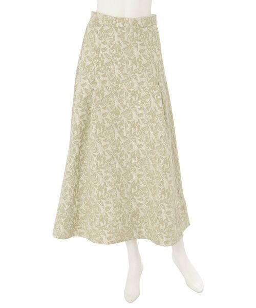 MERCURYDUO（マーキュリーデュオ）の「ジャガードタックフレアロングスカート（スカート・レディース・ライトグレー/ミント・SMALL/MEDIUM）」の21枚目の写真