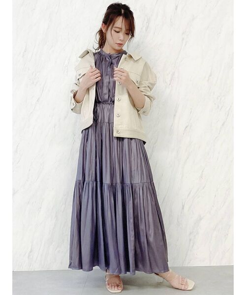 dazzlin（ダズリン）の「デニムルーズジャケット（デニムジャケット・レディース・オフホワイト/インディゴブルー/ベージュ・FREE）」の18枚目の写真