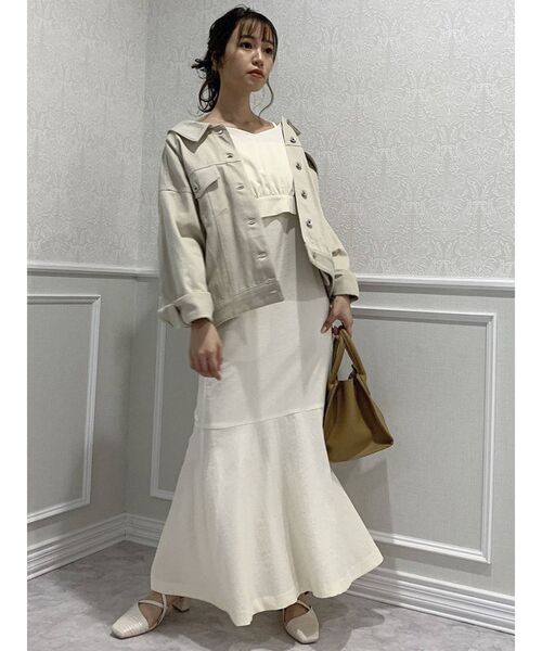 dazzlin（ダズリン）の「デニムルーズジャケット（デニムジャケット・レディース・オフホワイト/インディゴブルー/ベージュ・FREE）」の21枚目の写真