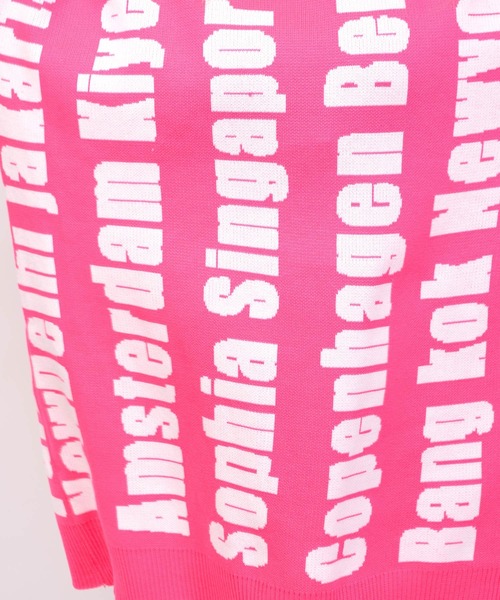 babyShoop(ベイビーシュープ)の「英字総柄ニットTOPS(ニット/セーター・レディース・ブラック/グリーン/ピンク・FREE)」の18枚目の写真