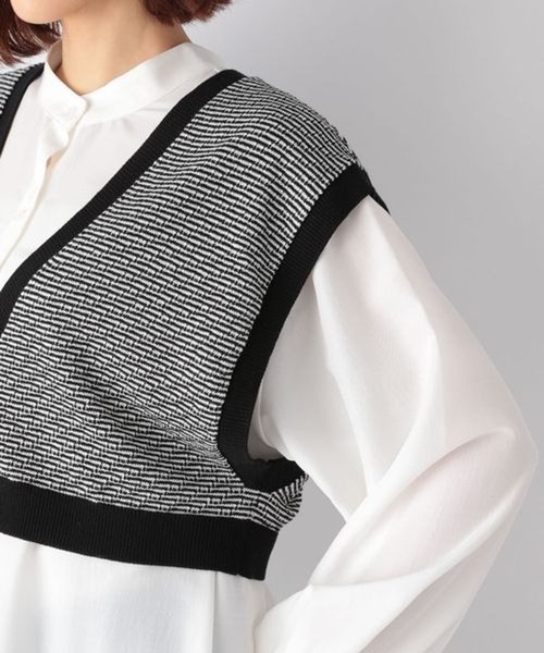 GLOBAL WORK(グローバルワーク)の「【セットアイテム】マルチWAYベストツキシャツ/259431(シャツ/ブラウス・レディース・ベージュ/ブラック/グリーン系その他3・FREE)」の11枚目の写真