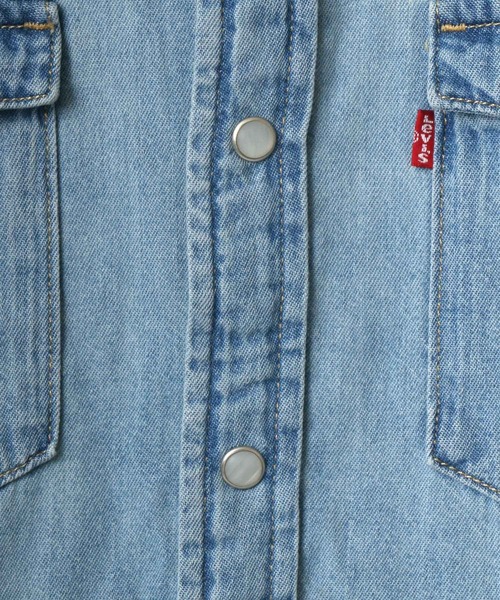 Levi's（リーバイス）の「Levi's/リーバイス CLASSIC DENIM WESTERN SHIRT/デニム ウエスタンシャツ/レギュラーカラーシャツ（シャツ/ブラウス・メンズ・サックスブルー/ブルー/ワンウォッシュ/ブルー系その他・S/M/L）」の14枚目の写真