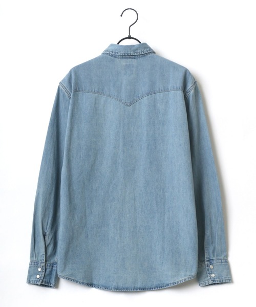 Levi's（リーバイス）の「Levi's/リーバイス CLASSIC DENIM WESTERN SHIRT/デニム ウエスタンシャツ/レギュラーカラーシャツ（シャツ/ブラウス・メンズ・サックスブルー/ブルー/ワンウォッシュ/ブルー系その他・S/M/L）」の5枚目の写真