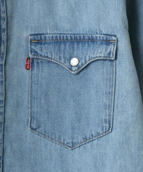 Levi's（リーバイス）の「Levi's/リーバイス CLASSIC DENIM WESTERN SHIRT/デニム ウエスタンシャツ/レギュラーカラーシャツ（シャツ/ブラウス・メンズ・サックスブルー/ブルー/ワンウォッシュ/ブルー系その他・S/M/L）」の12枚目の写真
