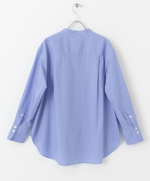 URBAN RESEARCH(アーバンリサーチ)の「バンドカラーロングカフスシャツ(シャツ/ブラウス・レディース・オフホワイト/ピンク/ブルー・FREE)」の5枚目の写真