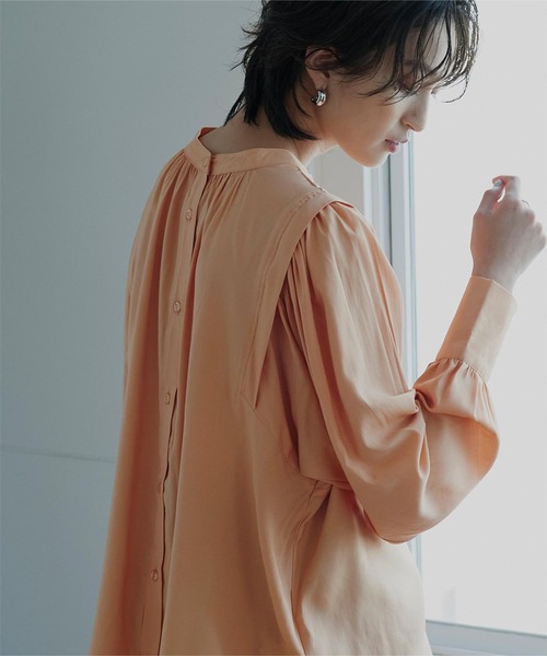 miette（ミエット）の「前後2wayﾎﾞﾘｭｰﾑ袖ﾌﾞﾗｳｽ（シャツ/ブラウス・レディース・オフホワイト/オレンジ・FREE）」の13枚目の写真