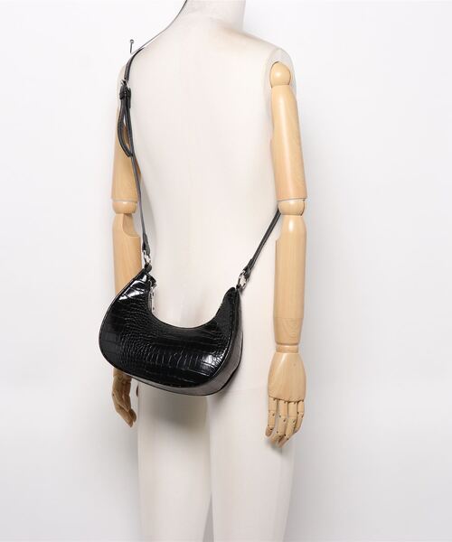 ANAP（アナップ）の「クロコサドルバッグ（ハンドバッグ・レディース・ブラック/グリーン/ライトベージュ・FREE）」の9枚目の写真