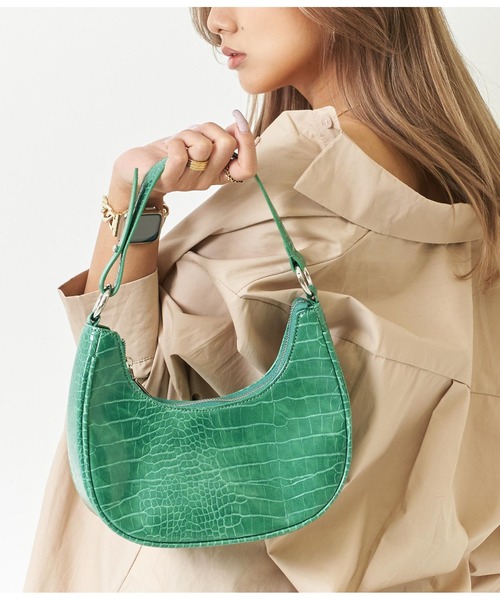 ANAP（アナップ）の「クロコサドルバッグ（ハンドバッグ・レディース・ブラック/グリーン/ライトベージュ・FREE）」の15枚目の写真