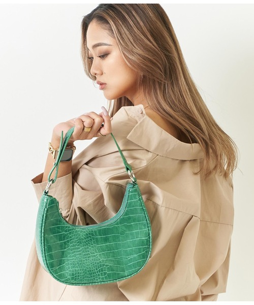 ANAP（アナップ）の「クロコサドルバッグ（ハンドバッグ・レディース・ブラック/グリーン/ライトベージュ・FREE）」の16枚目の写真