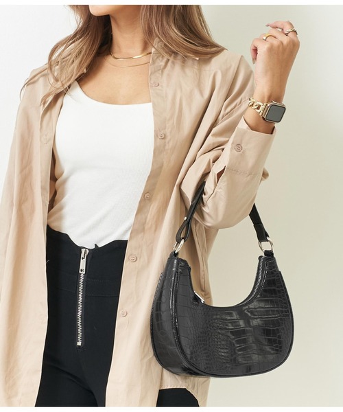 ANAP（アナップ）の「クロコサドルバッグ（ハンドバッグ・レディース・ブラック/グリーン/ライトベージュ・FREE）」の18枚目の写真