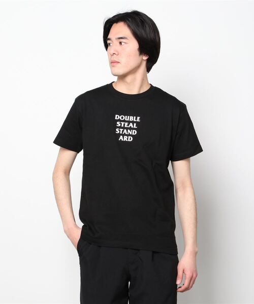 DOUBLE STEAL(ダブルスティール)の「Monotone Flower Logo Tシャツ(Tシャツ/カットソー・メンズ・ホワイト/ブラック/オリーブ/ライトベージュ・MEDIUM/LARGE/X-LARGE/XX-LARGE)」の10枚目の写真