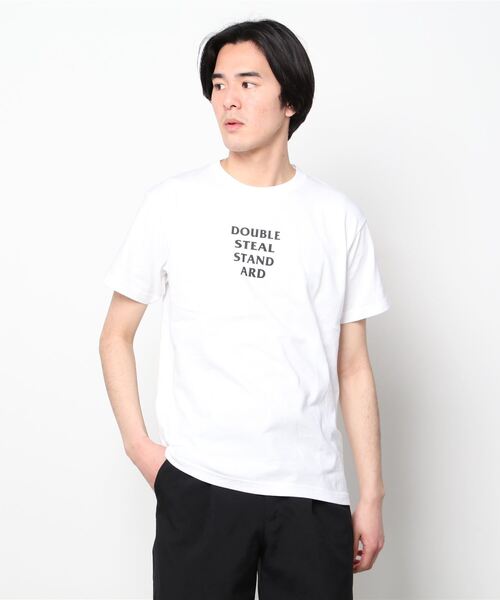 DOUBLE STEAL(ダブルスティール)の「Monotone Flower Logo Tシャツ(Tシャツ/カットソー・メンズ・ホワイト/ブラック/オリーブ/ライトベージュ・MEDIUM/LARGE/X-LARGE/XX-LARGE)」の11枚目の写真